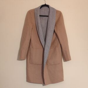 Banana Republic Tan and Gray Trench Coat